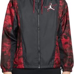 Jordan Legacy AJ6 Lightweight Jacket “ Black/Red “ Size 2X ( Loose Fit ) 