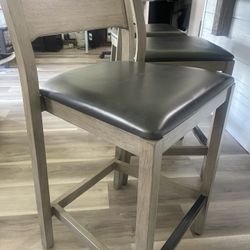 3 Gray Barstools