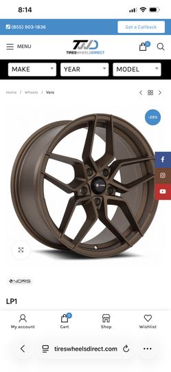 18 Inch Vors Bronze 5 X 120 Wheels Only !