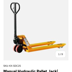 $240 Like New Heavy Duty Pallet Jack – Works Perfect – Warehouse Equipment