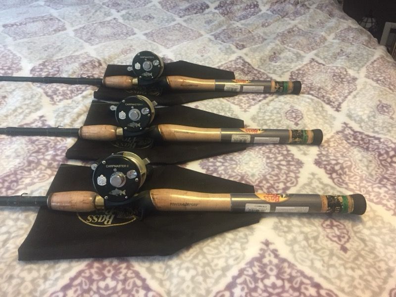 Carpmaster 2 reels on bps extreme rods Abu garcia 6500