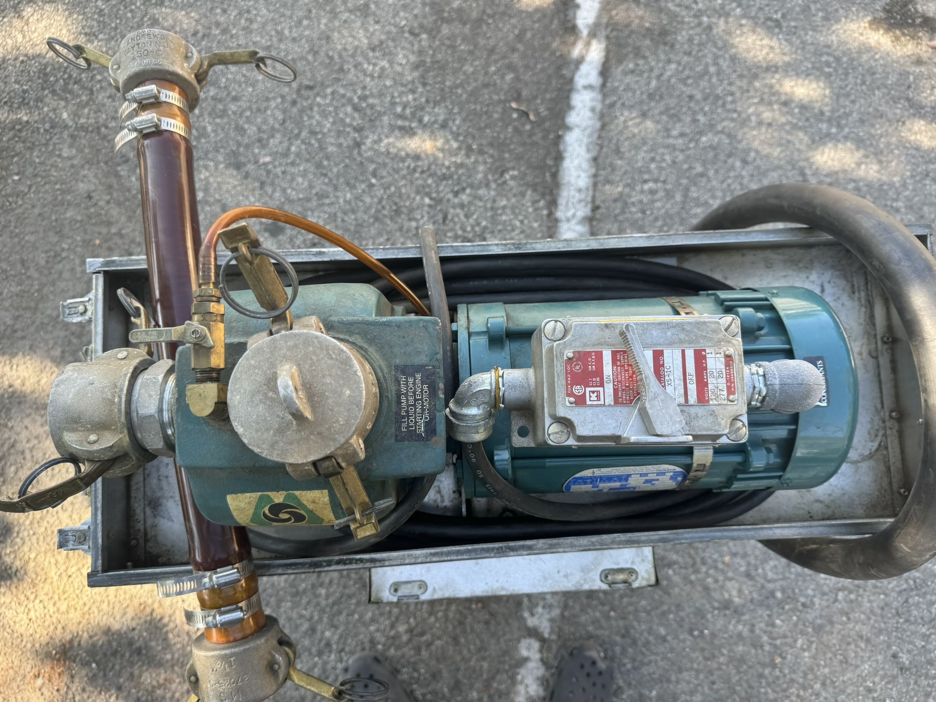 ITT Marlow Gas Or Diesel Pump (Model:1/2H15EC ) with Doerr 3/4HP Motor