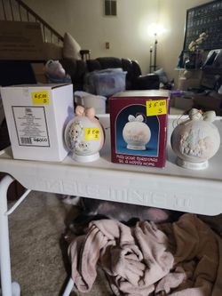 2 Gently Used Precious Moments #114982 "May Your Christmas be Delightful & May Your Christmas Be A Happy Home $5 Each
