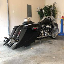 8” Stealth Kit for Harley Softail and Touring Bagger Kit