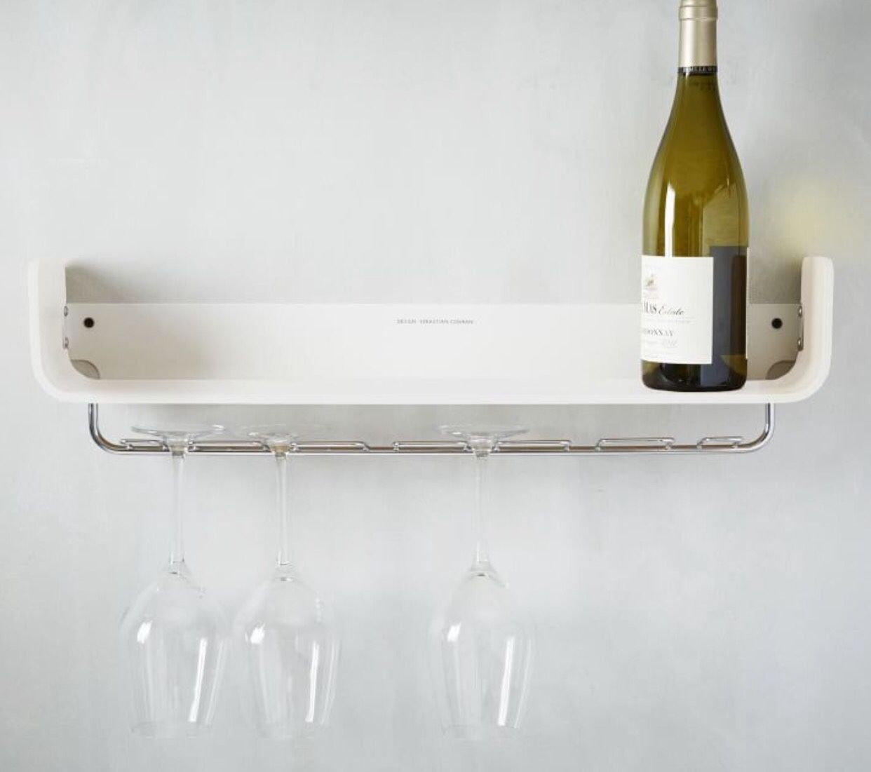 NEW! West Elm Sebastian Conrad Wine Glass Shelf