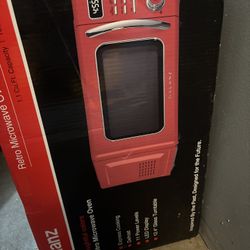 Brand New Red Microwave 