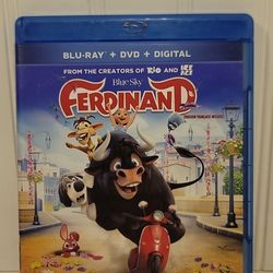 $5 BLU RAY MOVIE. FERDINAND. BLU RAY ONLY. NO DIGITAL. $5 OR TRADE FOR A MOVIE TITLE I DO NOT ALREADY OWN.