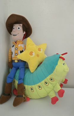 Collection of plush toys (3) Disney and Pixar films.
