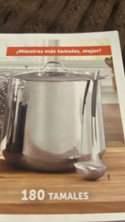 Olla de 60 qt con parrilla nueva de Princess house