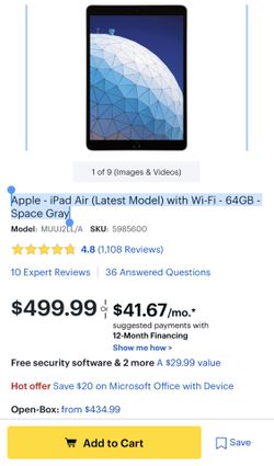 iPad Air 64 GB Brand New