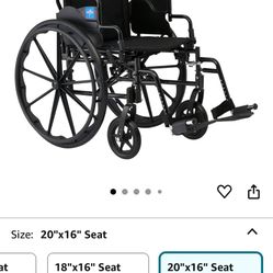 Brand New Wheelchair With Removable Arm Rests And Removable Foot/leg Tests