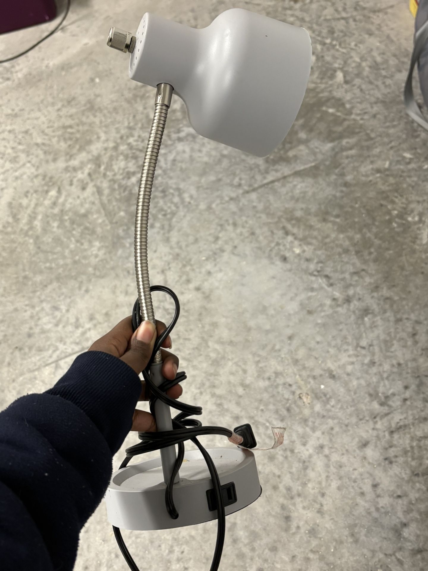 Grey Desk Lamp