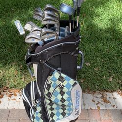 Ladies complete golf club set with golf bag right handed