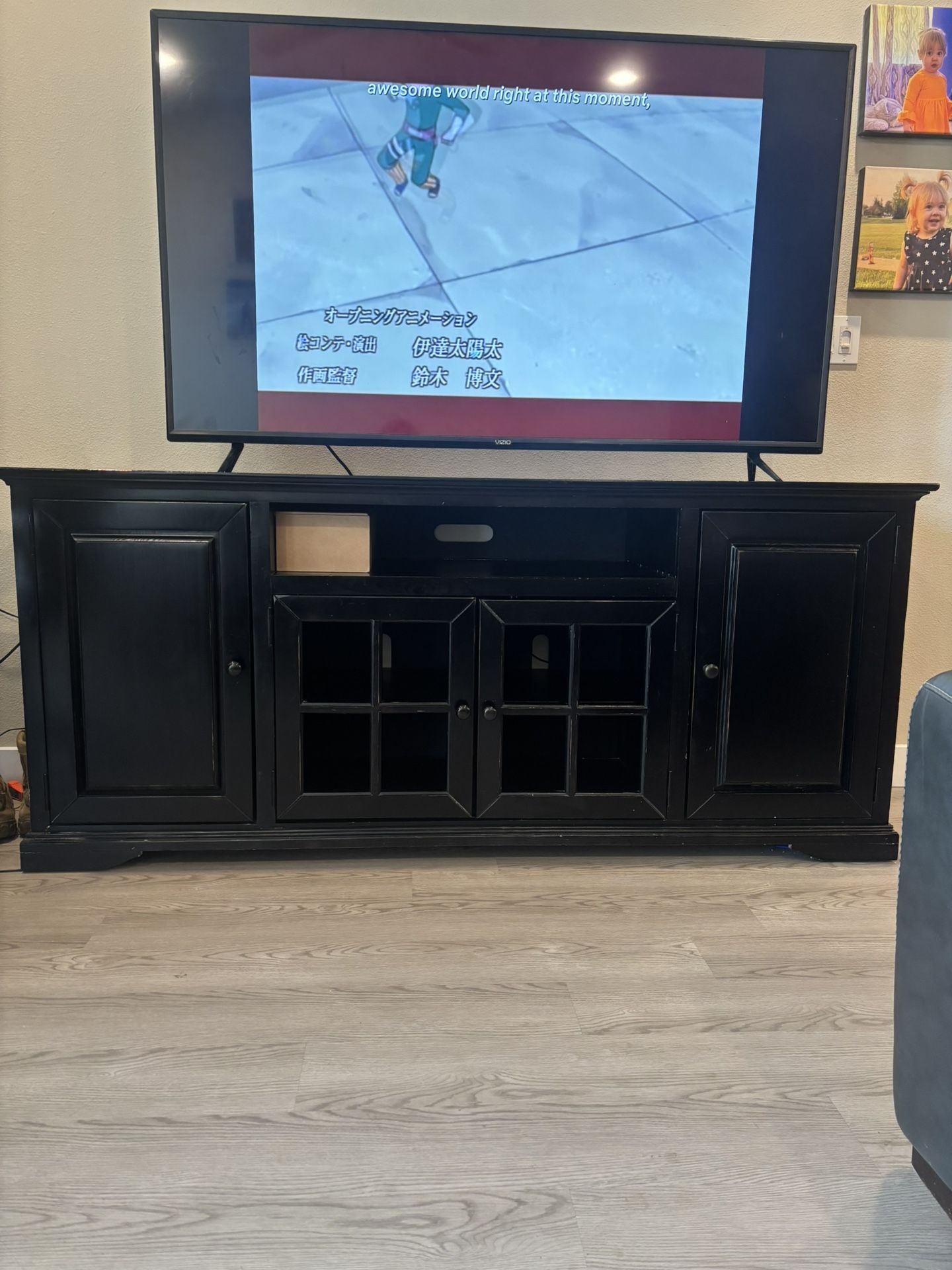 Black TV Stand – Great Condition