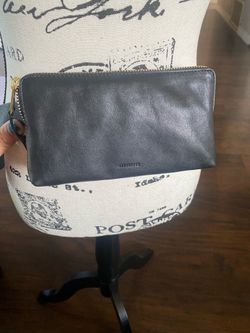AllSaints Women's Leather Zip Belt Bag, Removable Zip Pouch for Hands-Free Carrying