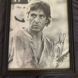 1986 Press Photo Al Pacino Revolution Signed Autographed 8x10  black  n White
