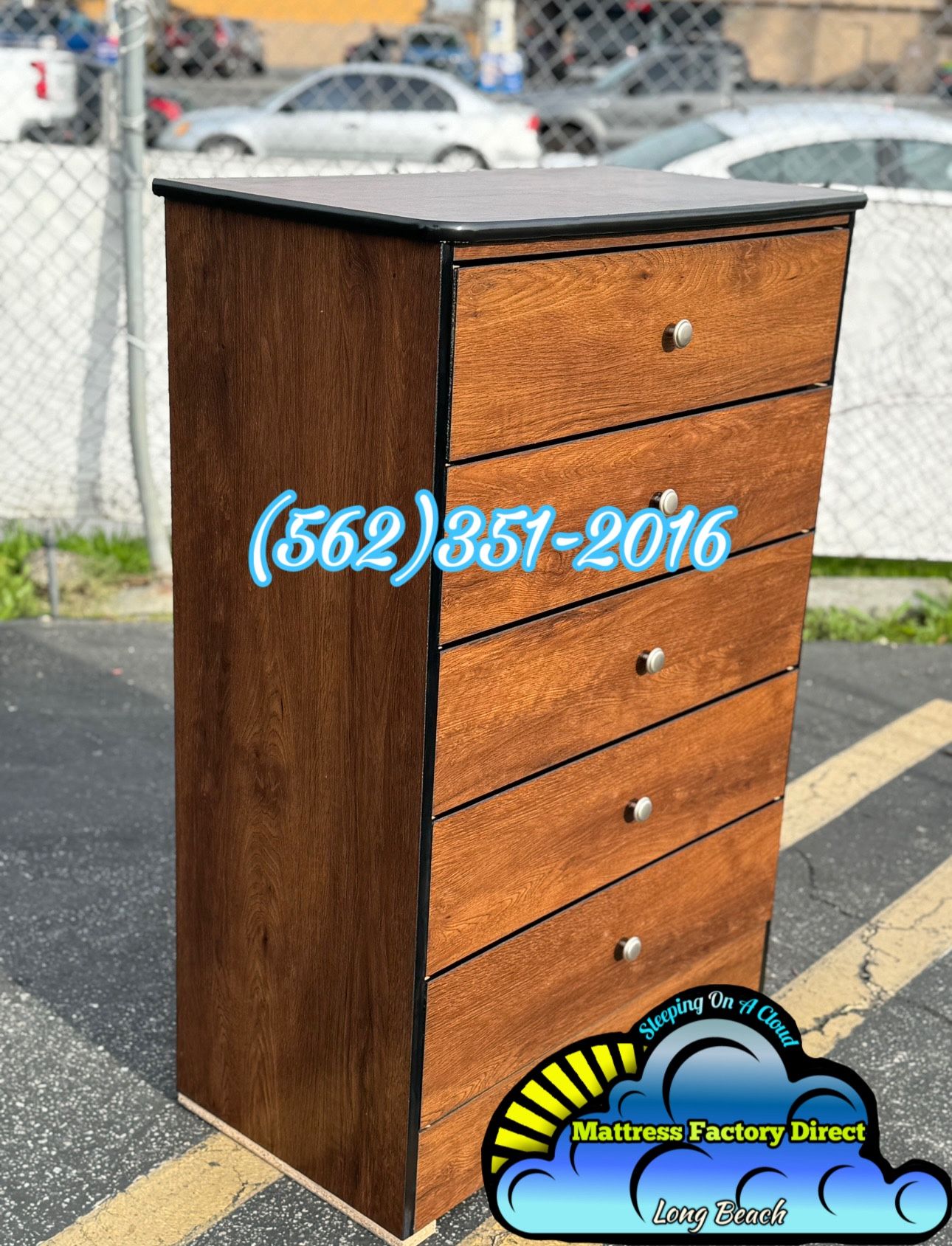 Five Drawer Dresser Chest Cherry Mueble Nuevo