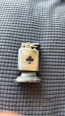 Vintage Table Lighter with Club Symbol