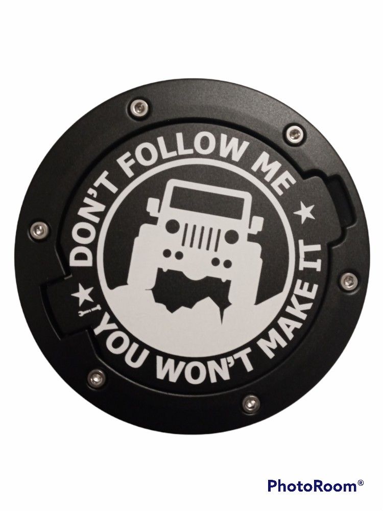 New RT-TCZ Fuel Filler Door Cover Gas Cap Jeep Wrangler 07 - 17