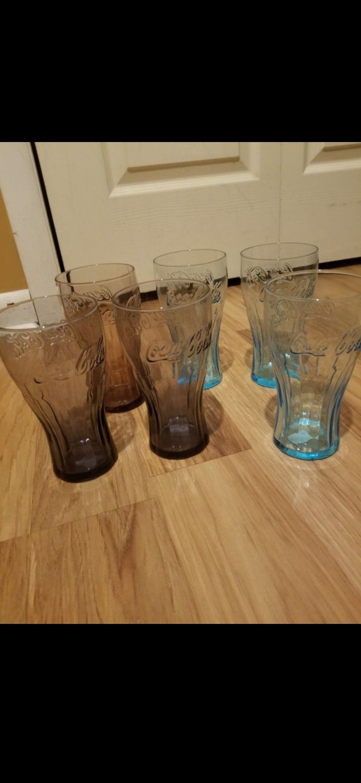 Coca Cola collectible glasses, set of 6