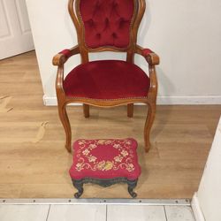 Vintage French Louis XV Hand carved armchair