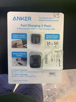 Anker Fast Charging 2-pack Port Charger 
