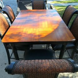 Solid Wood Pub Table 