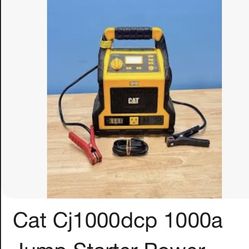 This is a CAT CJ1000DCP 1000 Peak Amp Jump Starter and Power Station with a built-in air compresso