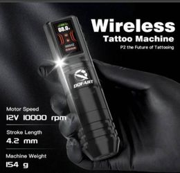 P2 Tattoo Gun Kit, Complete Tattoo Machine Pen Kit with LED Display,