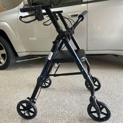 Folding Walker With Seat