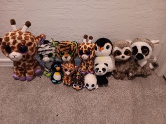 Ty beanie boo plush stuffed animal lot of 12