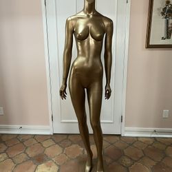 Female Mannequin Used For Photo Shoot Or Just A Decorative Item For Your Home.   On rollers, comes apart makes it easier to dress her.