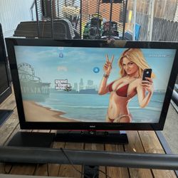 TV “46 with remote works great. 4K