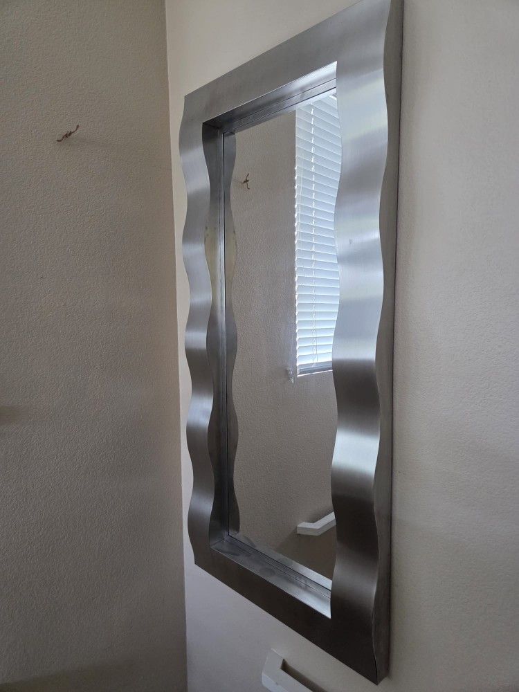 Set Of 2 Wavy Mirrors