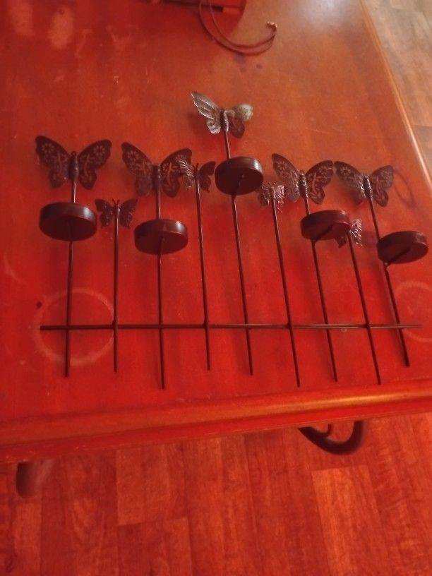 Butterfly Wall Decor Tea Light Candle Holder
