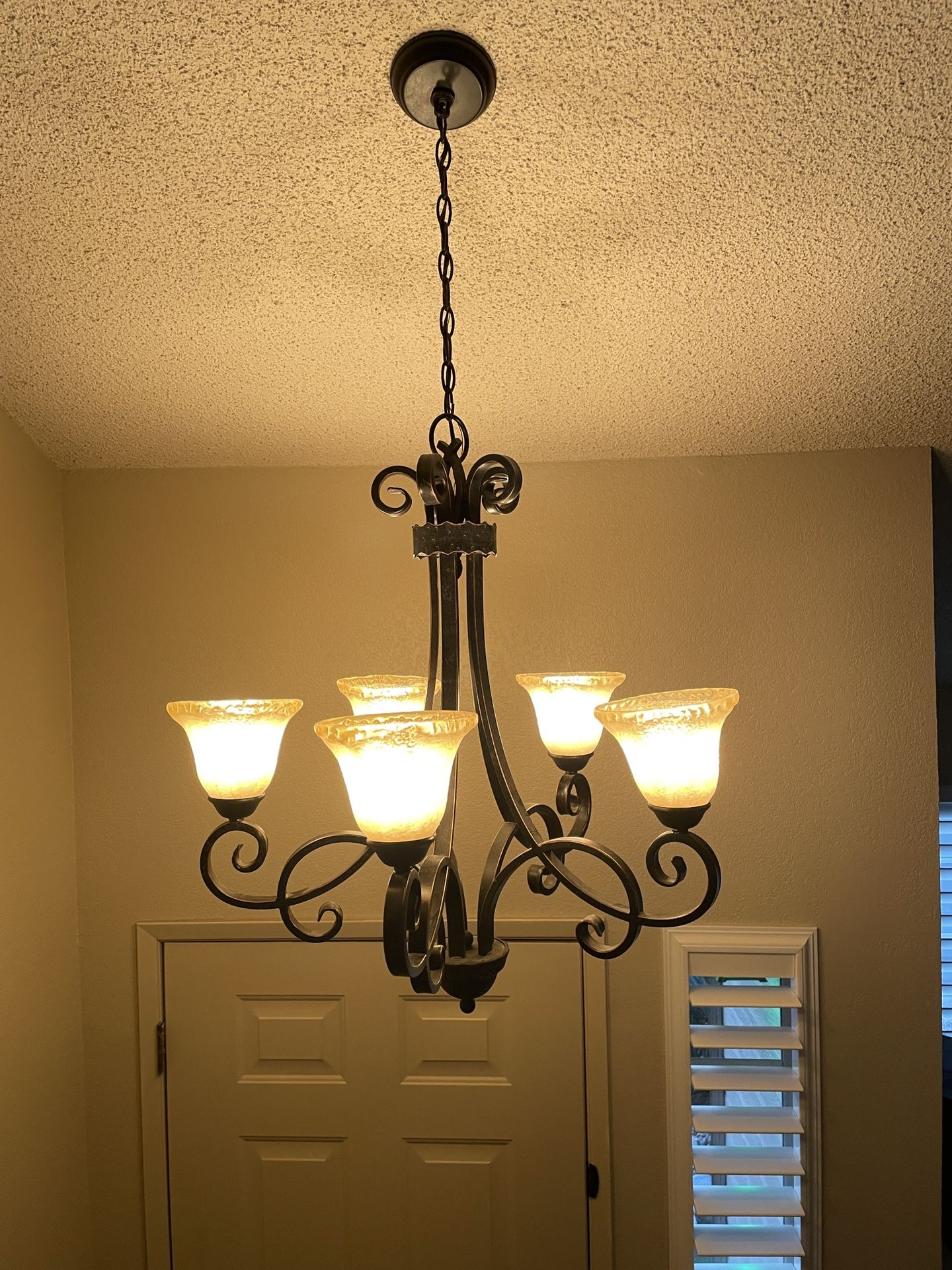 Bronze Finish Chandelier 5 Lights
