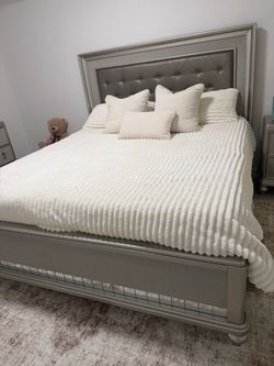 King bed , night stand with dresser
