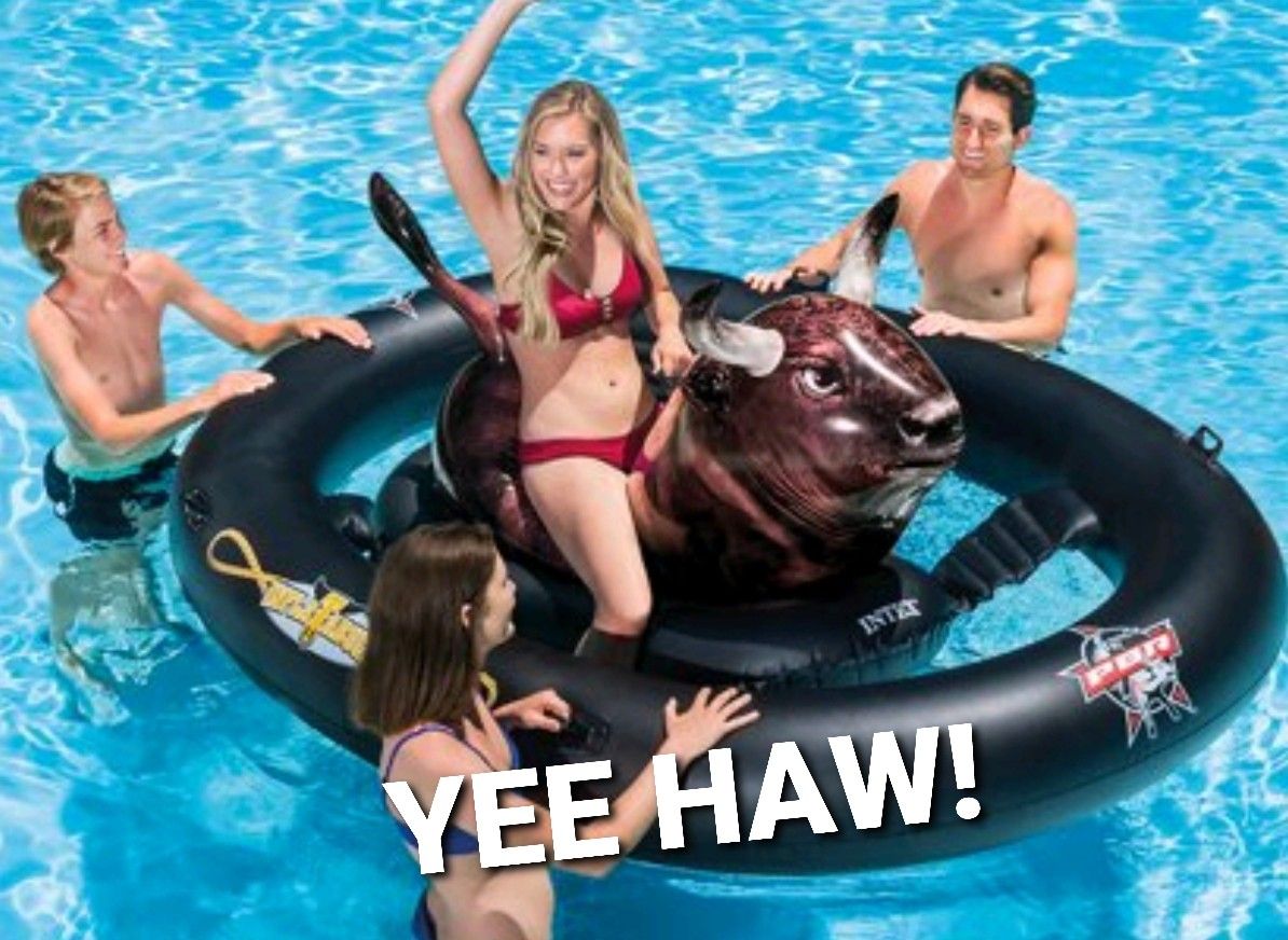 Inflatable Pool Bull - Rodeo - NEW