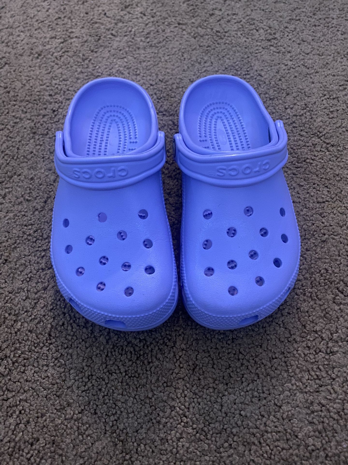 lavender/ periwinkle crocs 