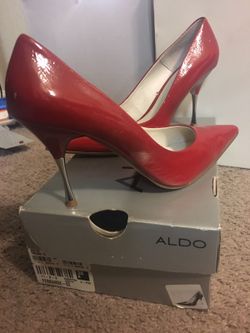 Aldo red high heels