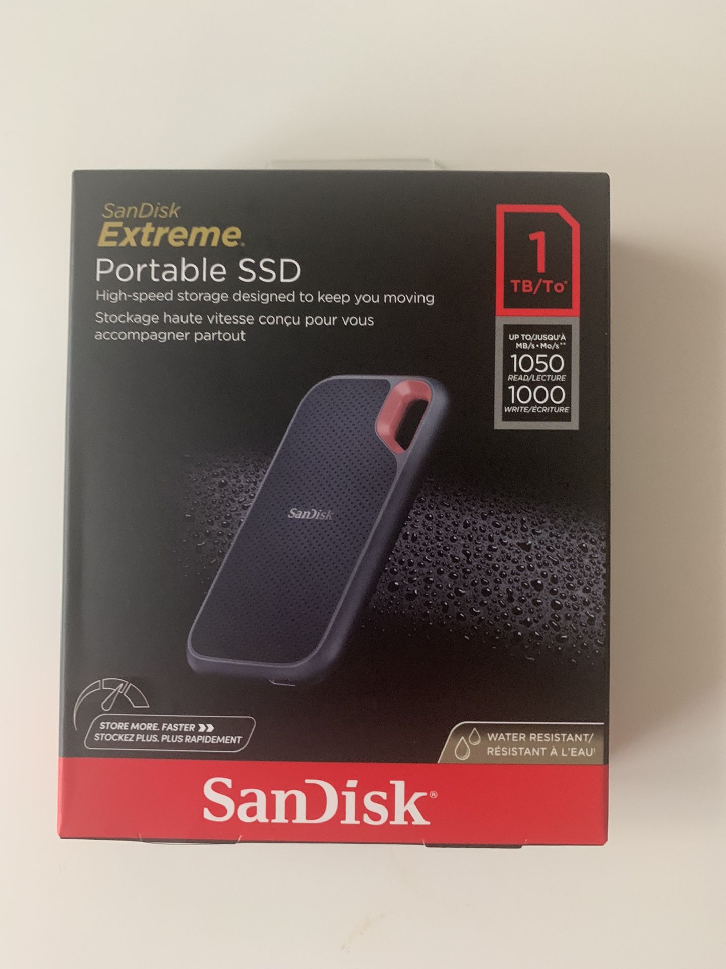 SanDisk Extreme Portable SSD Hard Drive 1TB
