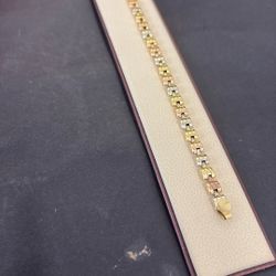 Ladies Tri Color Bracelet 
