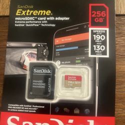 SanDisk Extreme 256GB UHS-I U3 microSDXC Memory Card with SD Adapter (Model: SDSQXAV-256G-AN6MA) Overview: Unleash the full potential of your devices 