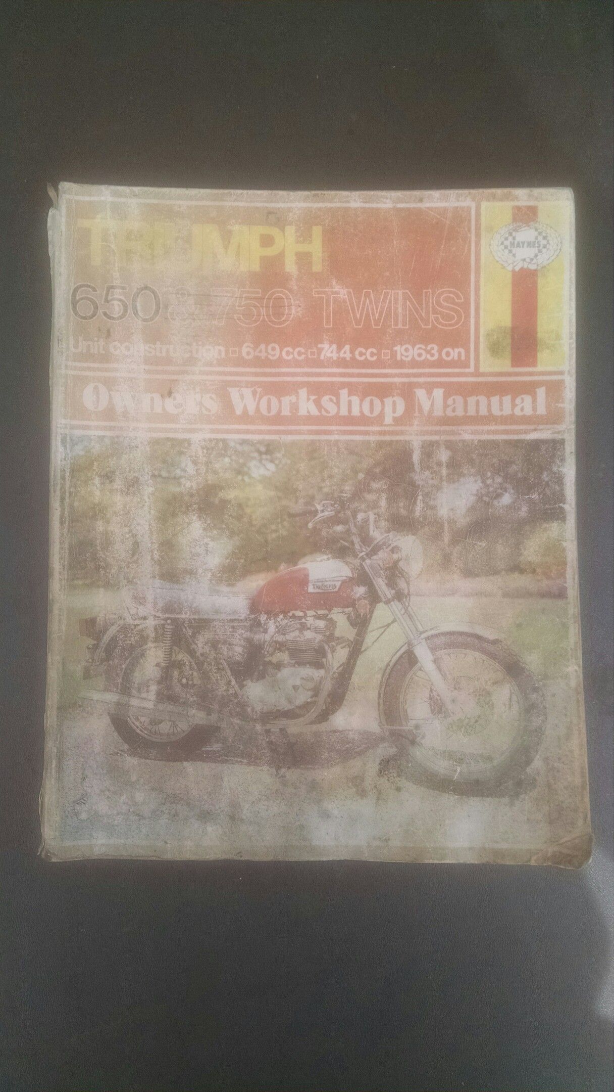 Repair manual for older Triumph 650 motorcycles