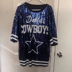Dallas cowboys sequin boutique dress or top. One size