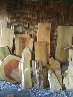  Live Edge slabs start at 20.00 each .