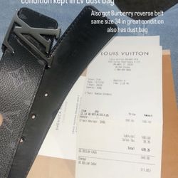 LV & Burberry Belts