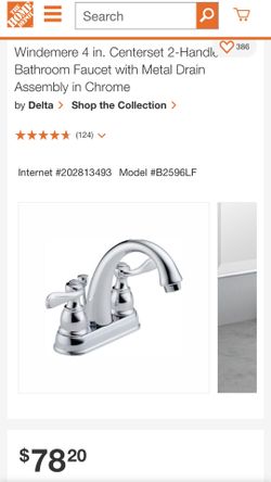 Delta bathroom faucet