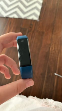 Fitbit with Navy Blue band