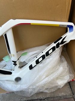 *** New Authentic Look 795 Blade RS disc carbon road bike frame XS Pro team white ***